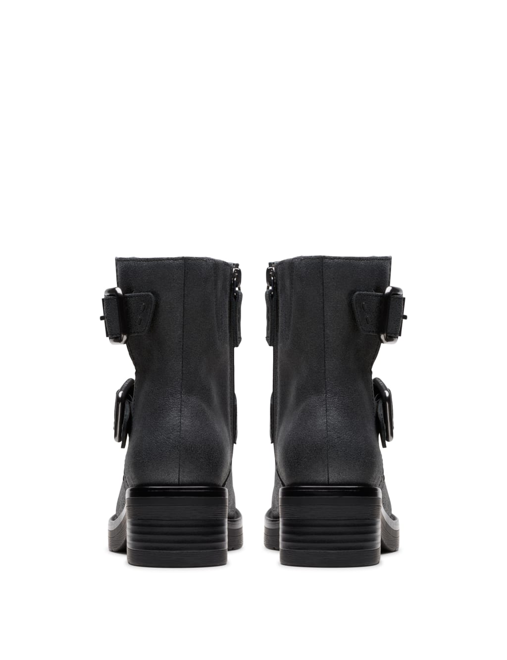 Leather Block Heel Ankle Boots 5 of 7