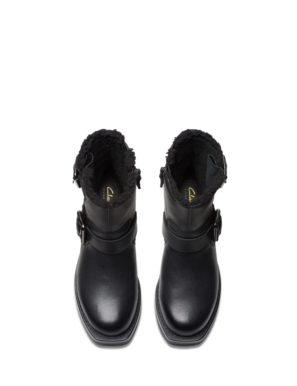 Leather Block Heel Ankle Boots 6 of 7