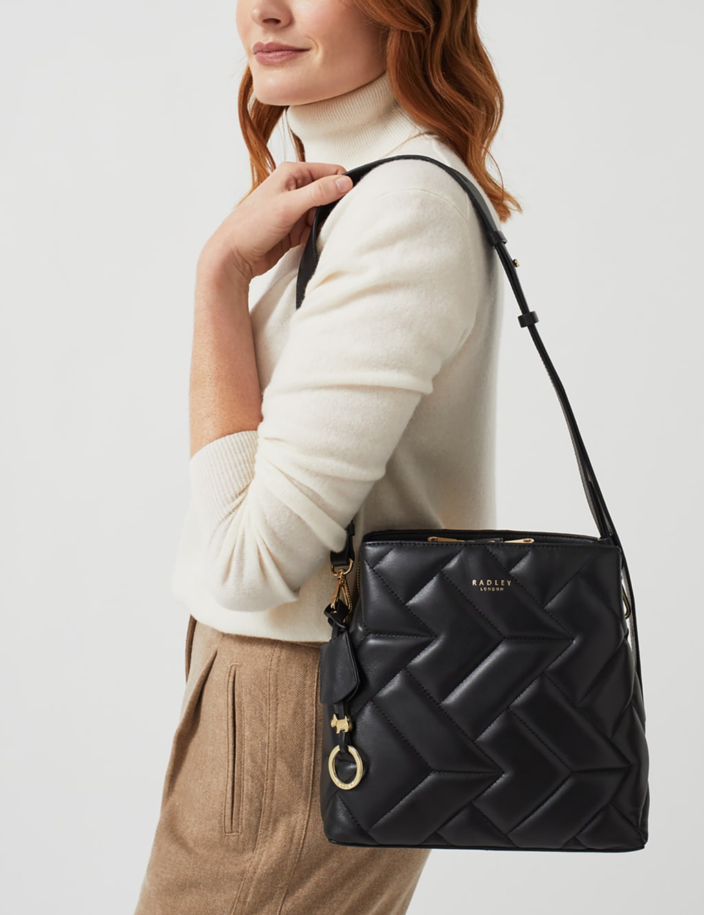 Dukes Place Leather Quilted Cross Body Bag Radley M S