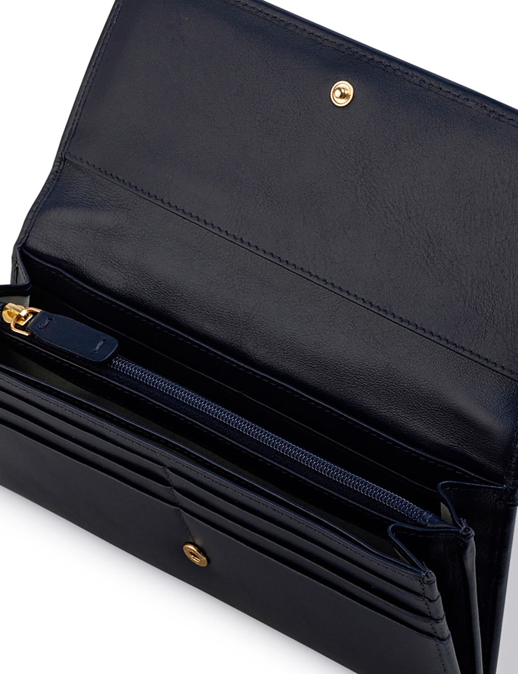 Pockets Leather Foldover Purse 2 of 4