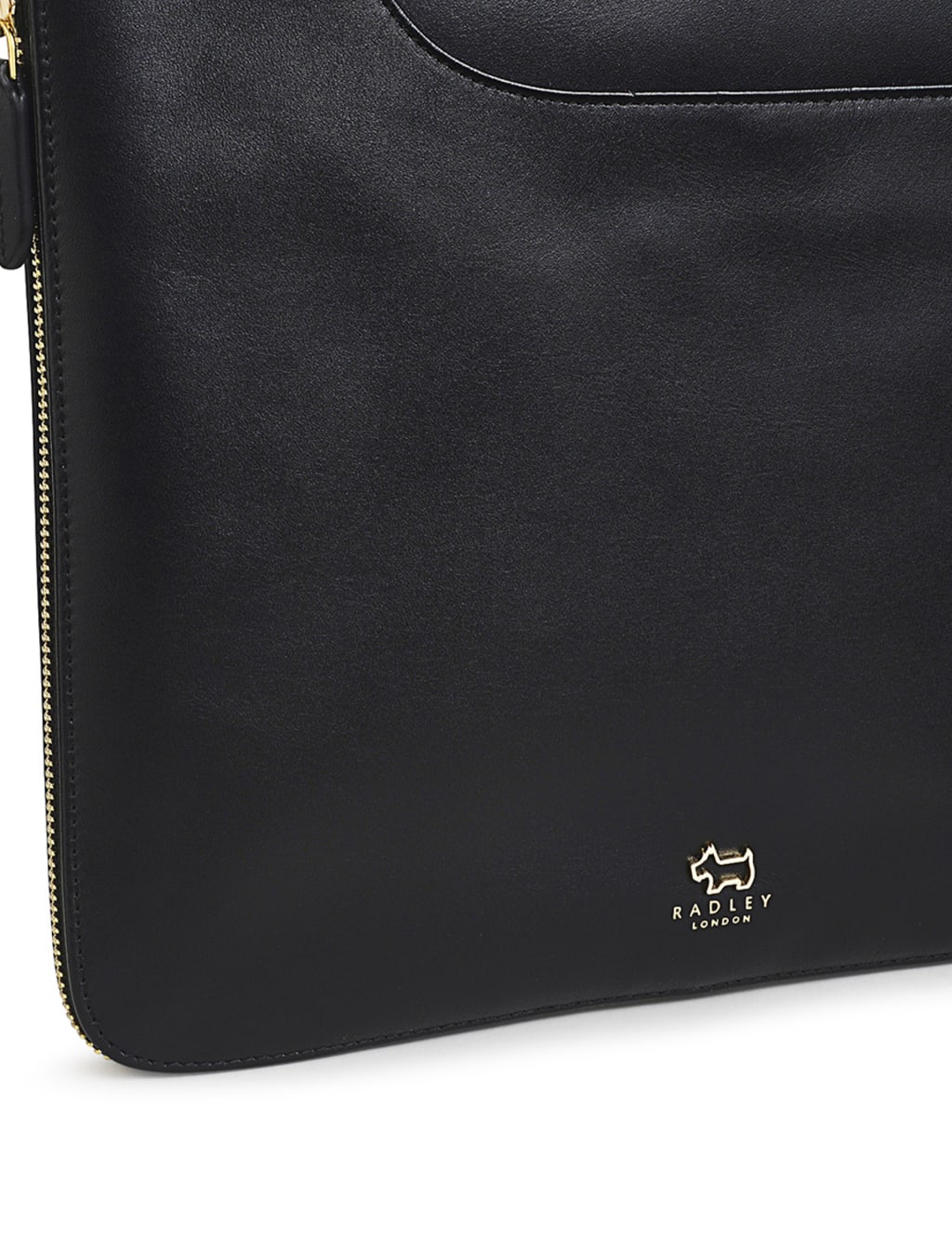 Pockets Leather Zip Around Cross Body Bag