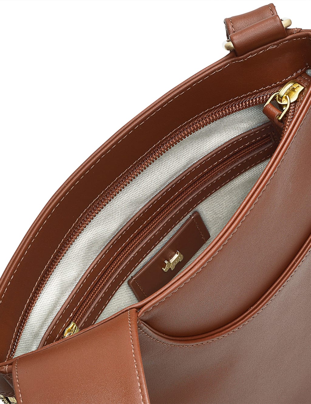 Pockets Leather Zip Around Cross Body Bag 3 of 4