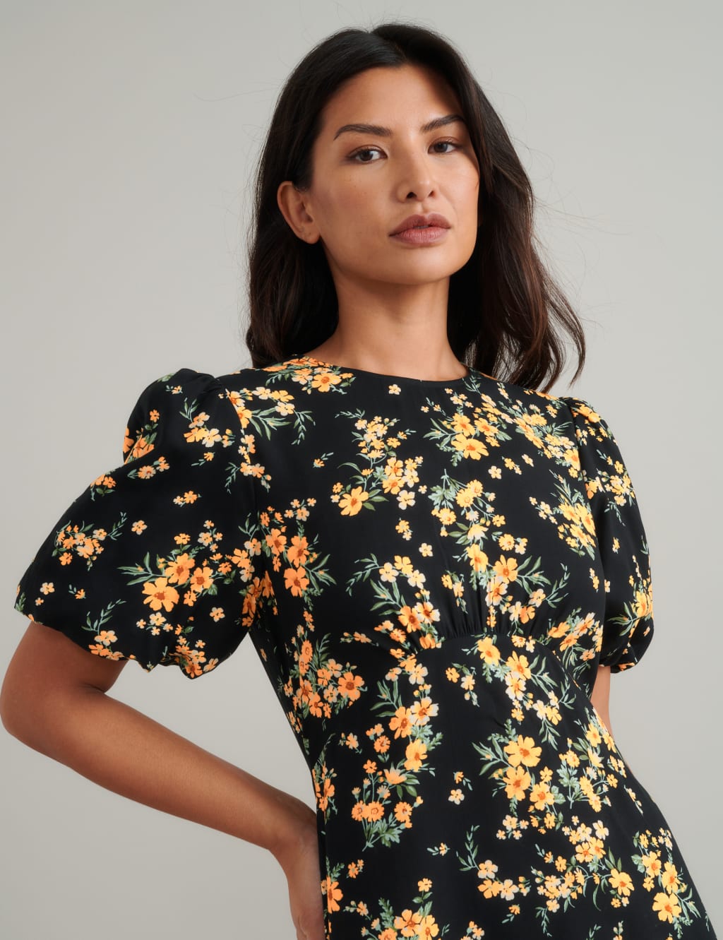 Floral Midi Tea Dress 3 of 5