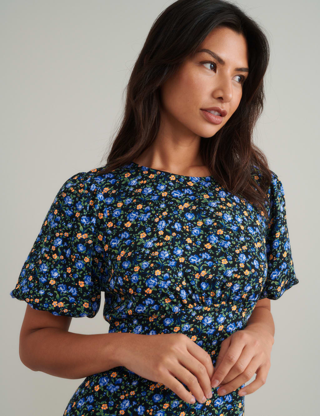 Floral Mini Tea Dress 4 of 5