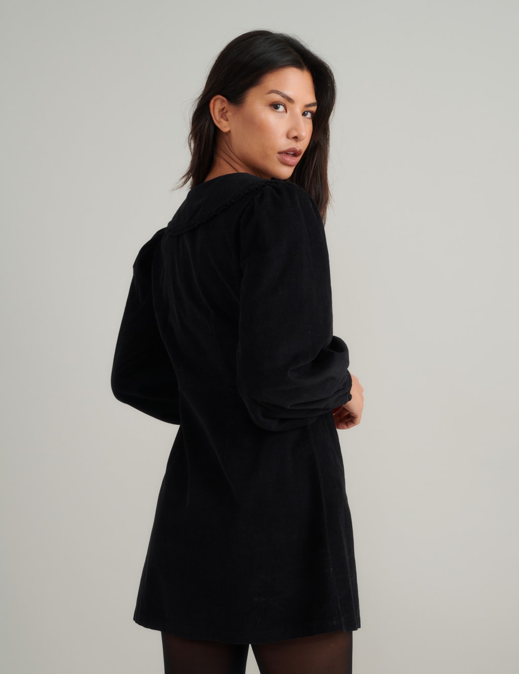 Pure Cotton Embroidered Mini Waisted Dress 2 of 3