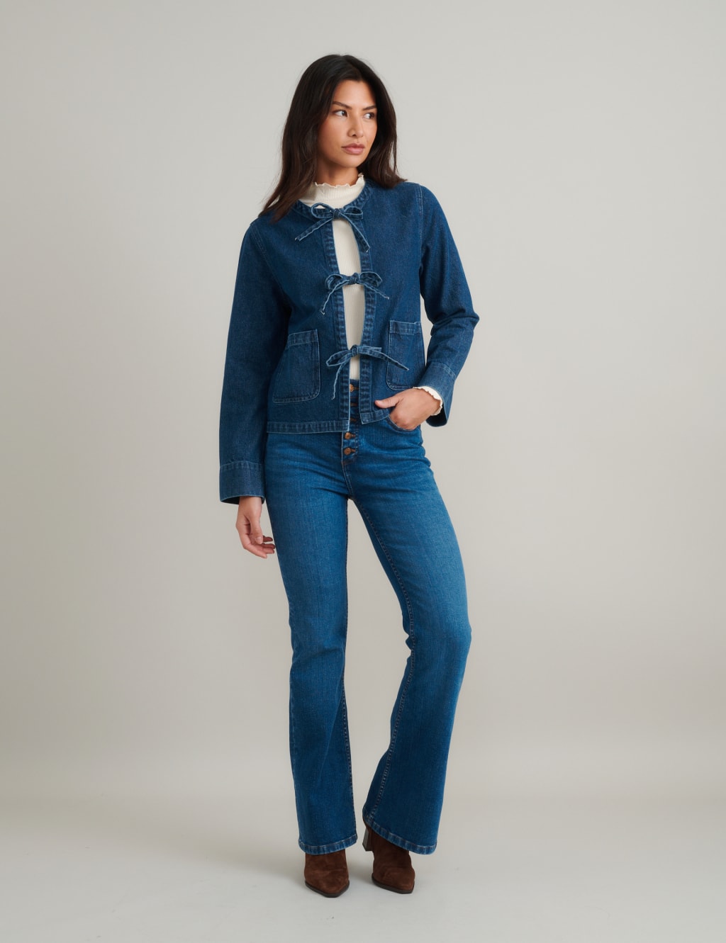 Pure Cotton Denim Relaxed Jacket 2 of 5