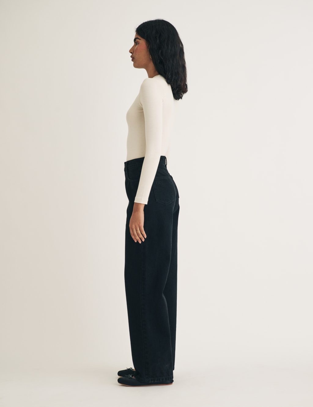 High Waisted Wide Leg Jeans 4 of 5