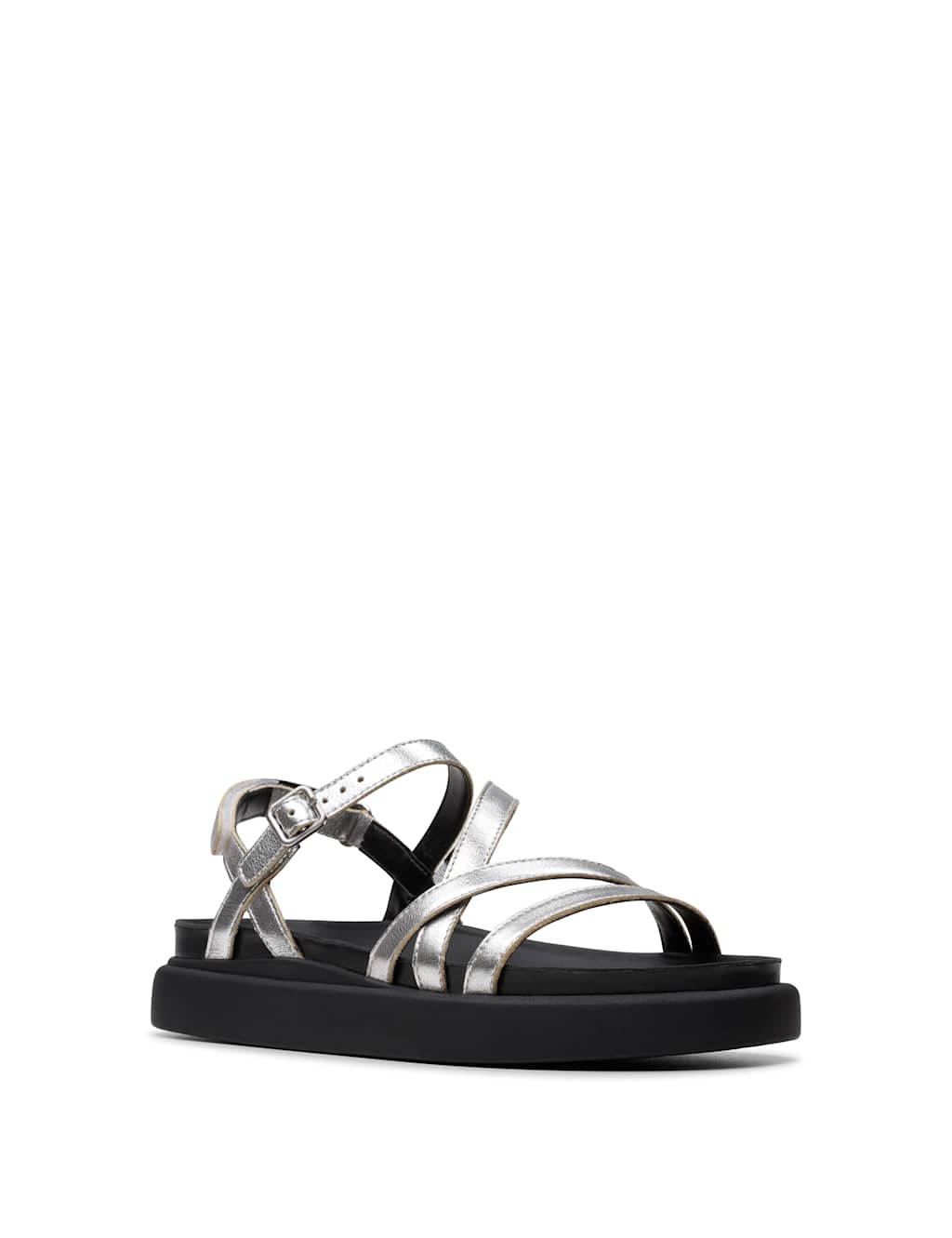 Leather Strappy Flatform Sandals 3 of 7