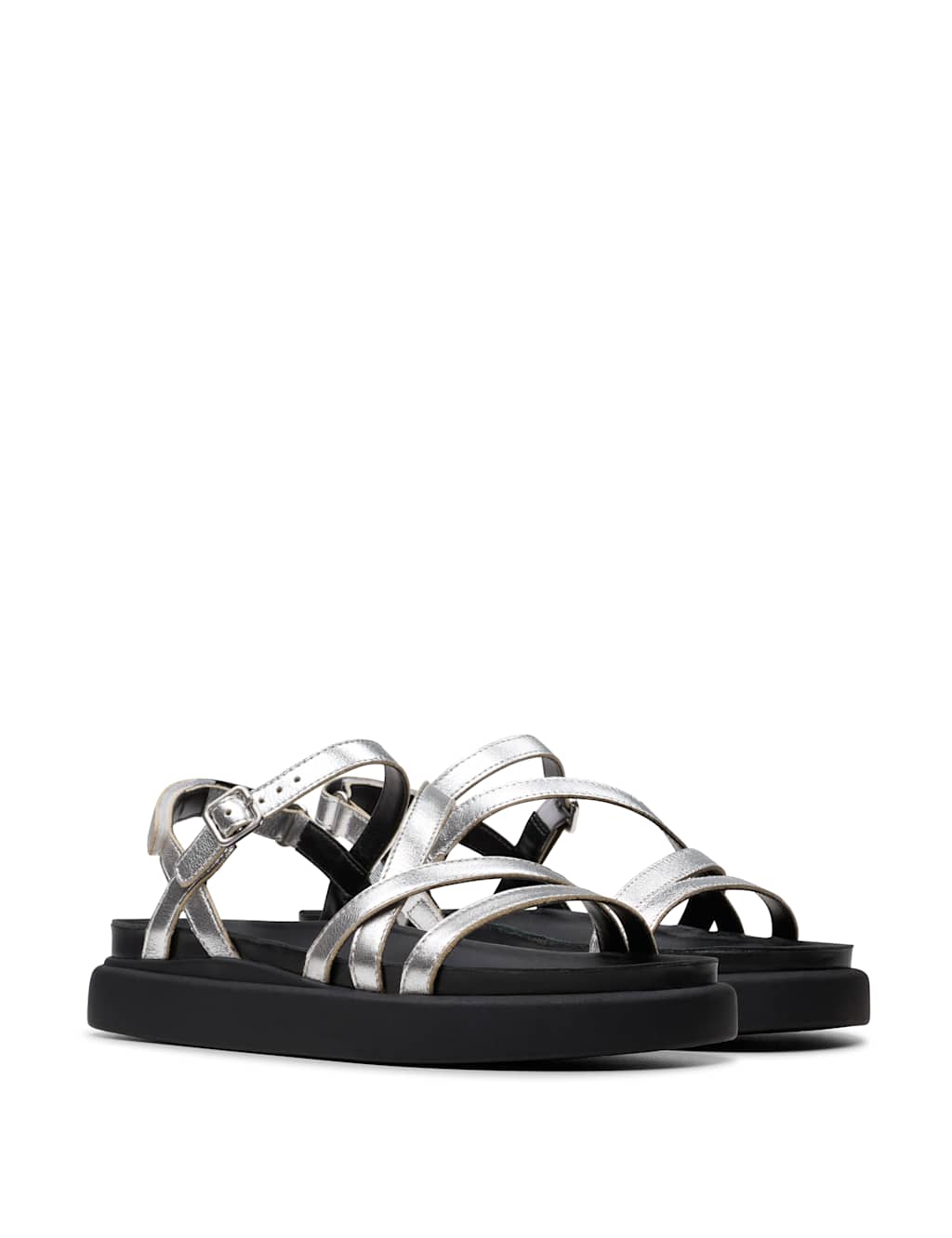 Leather Strappy Flatform Sandals 2 of 7