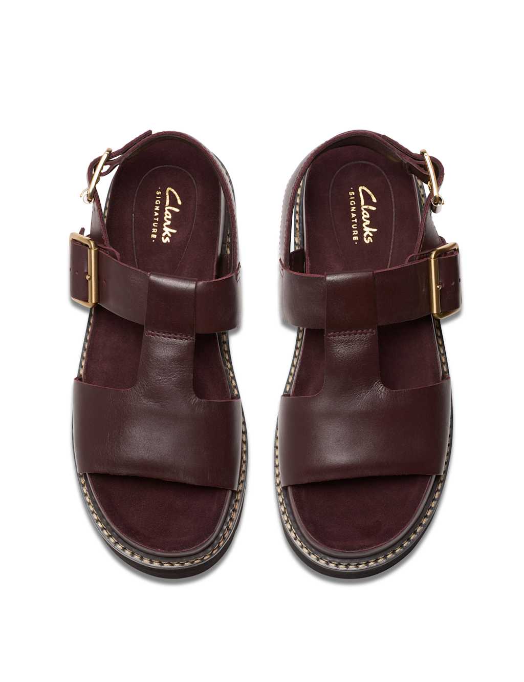 Leather Buckle Flatform Sandals 6 of 7