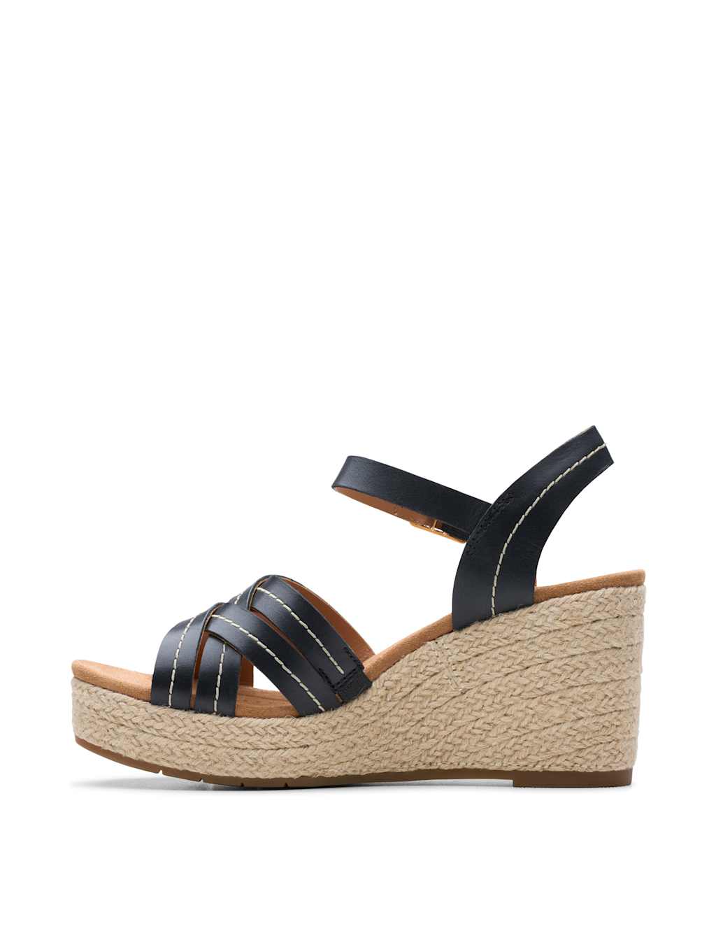 Leather Strappy Wedge Espadrille Sandals 4 of 7