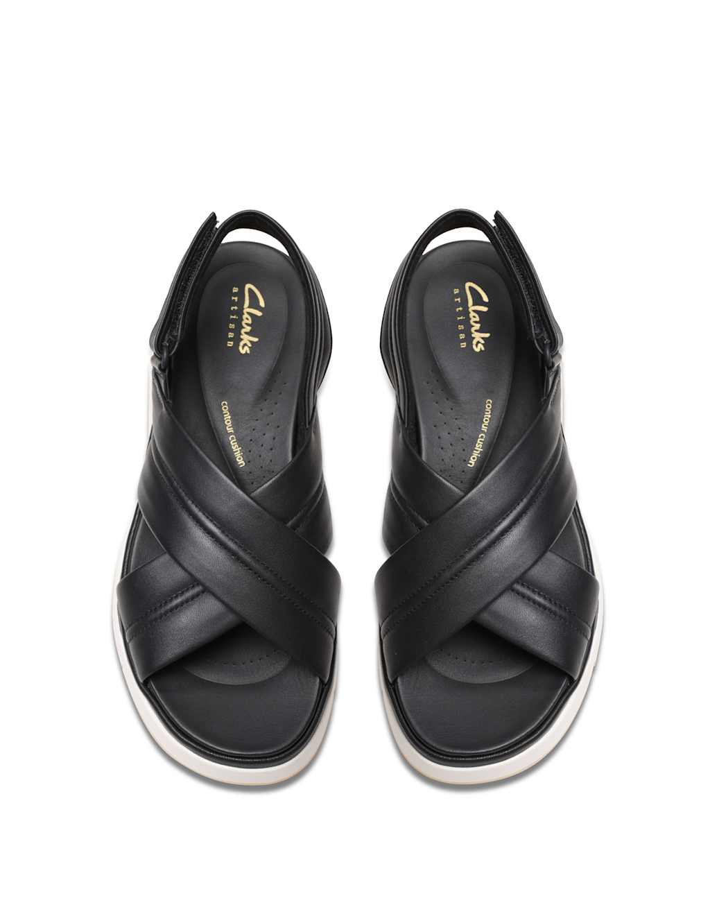 Leather Crossover Ankle Strap Platform Sandals 5 of 7