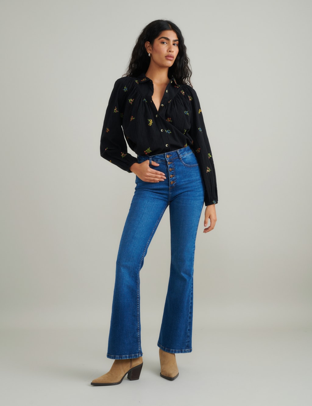 Pure Cotton Embroidered Blouse 2 of 5