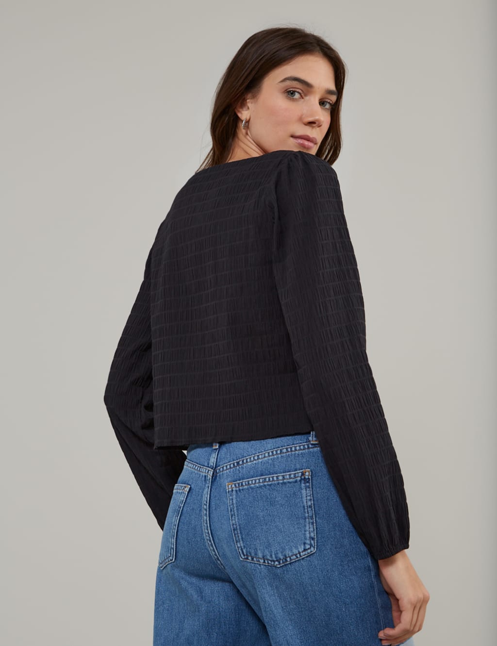Pure Cotton Shirred Top 2 of 5