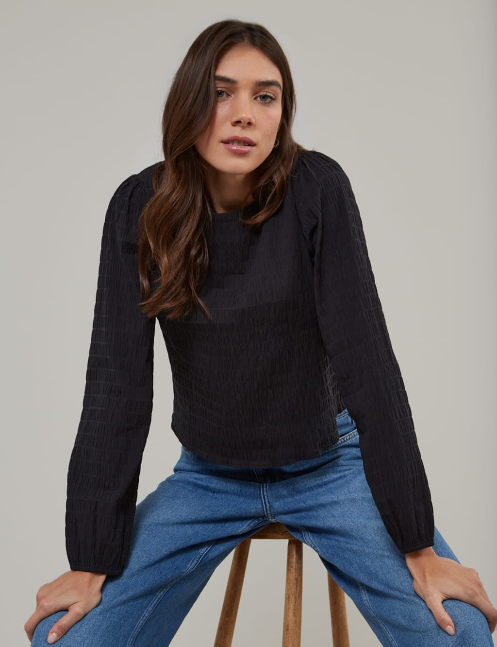 Pure Cotton Shirred Top 4 of 5