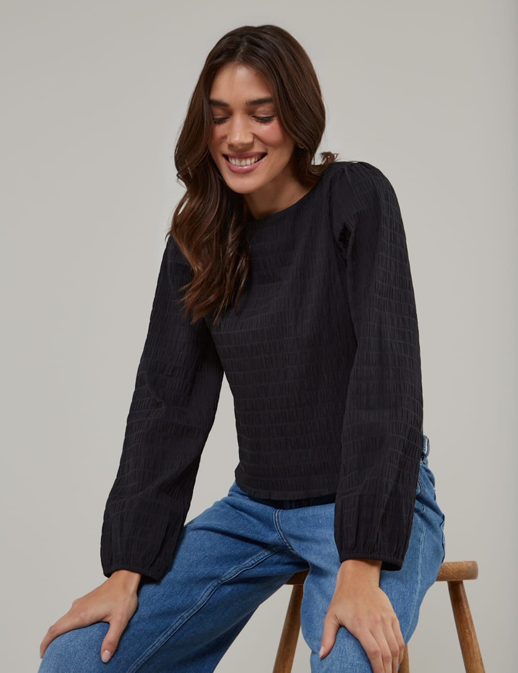 Pure Cotton Shirred Top 5 of 5