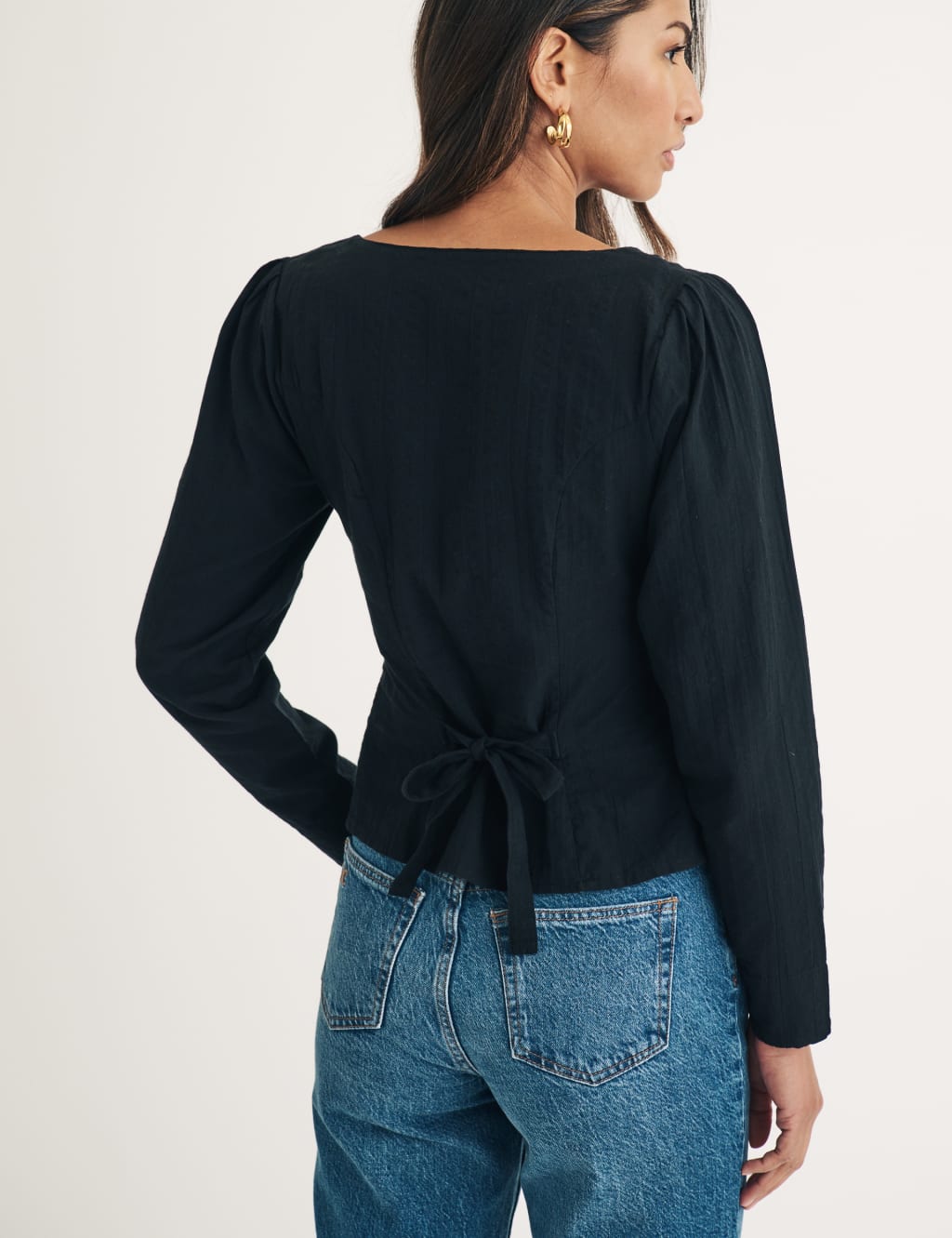 Pure Cotton Square Neck Blouse 2 of 5