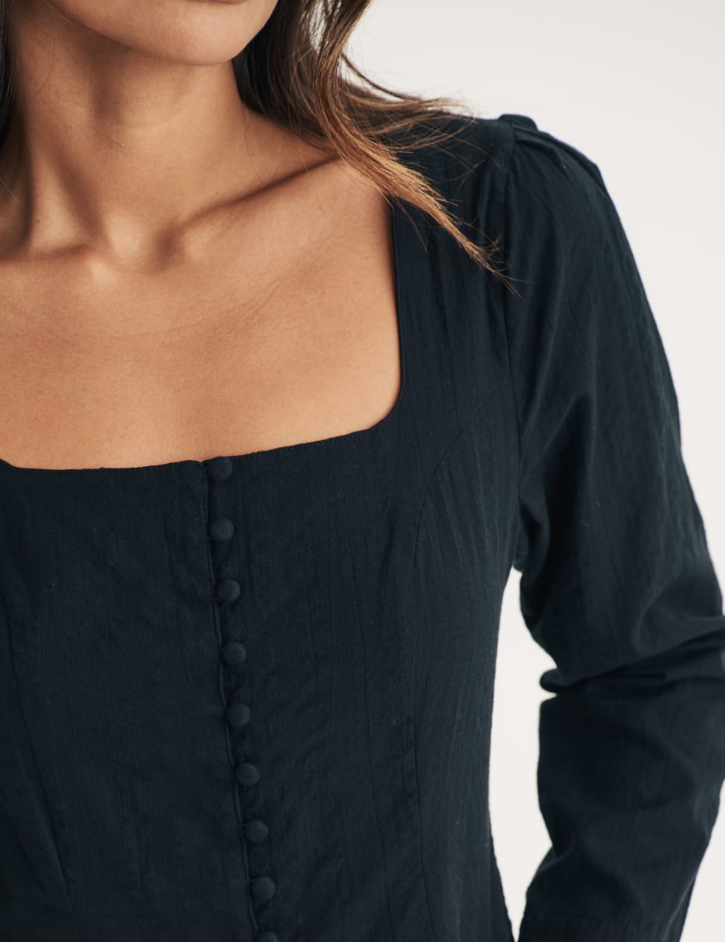 Pure Cotton Square Neck Blouse 4 of 5