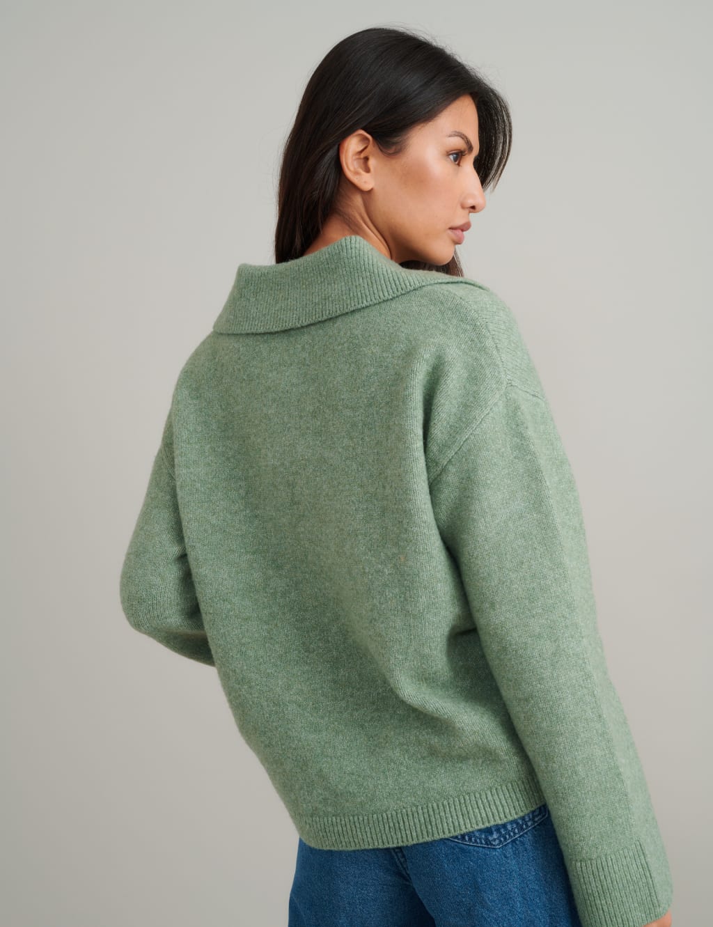 Wool Rich Polo Neck Relaxed Jumper 2 of 5