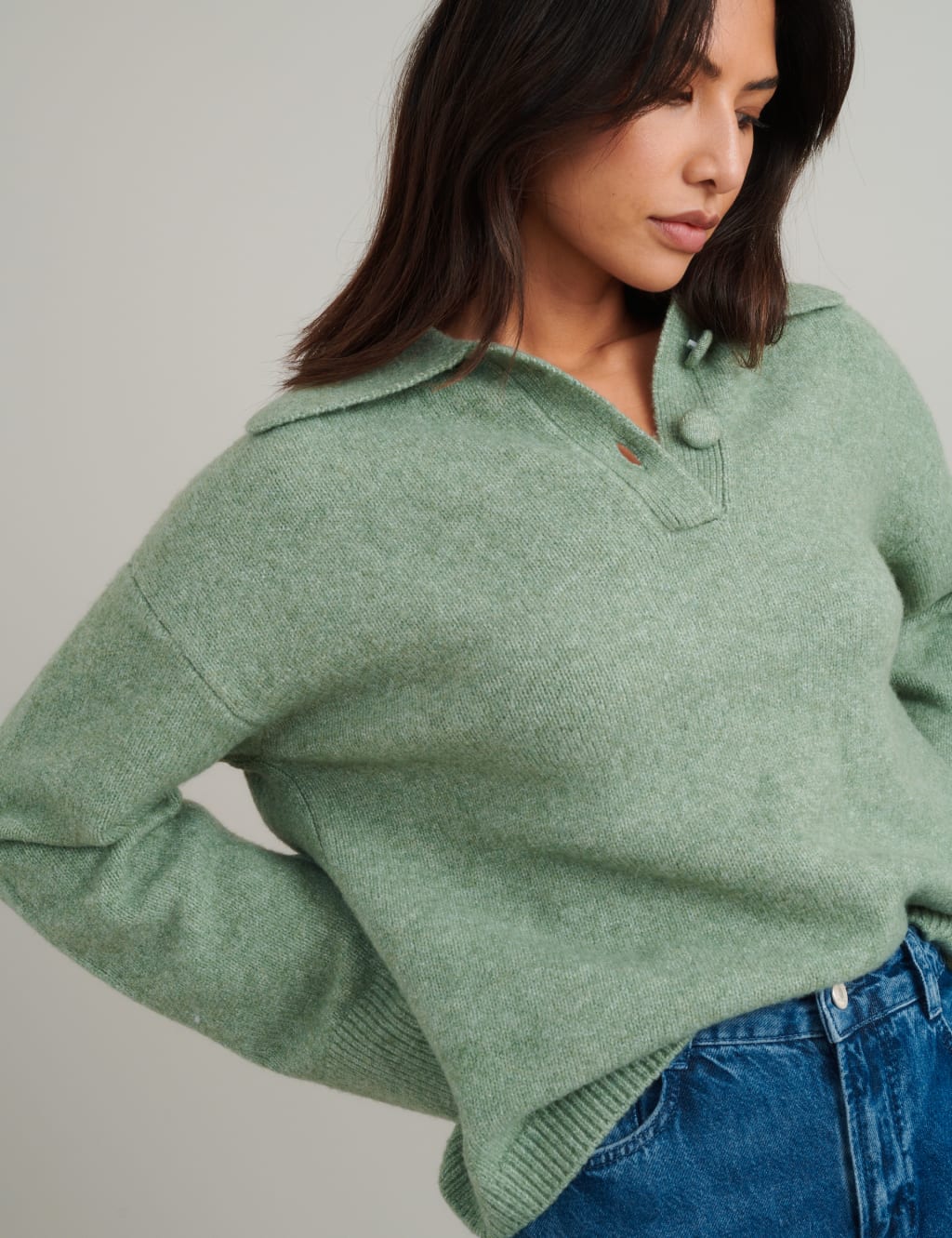 Wool Rich Polo Neck Relaxed Jumper 5 of 5