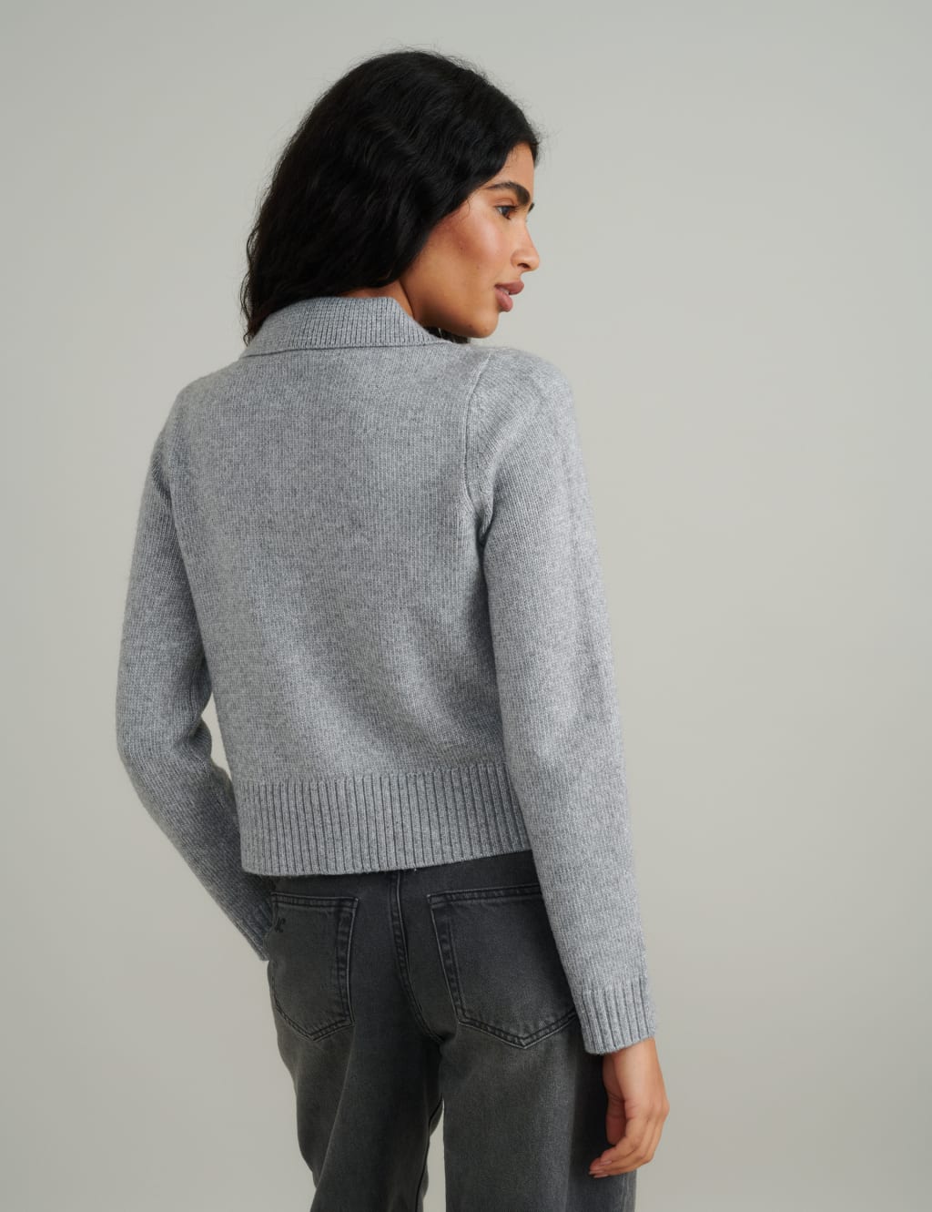 Collared Fitted Cardigan 2 of 5