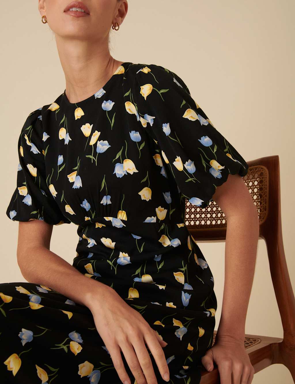 Floral Midi Tea Dress 4 of 4