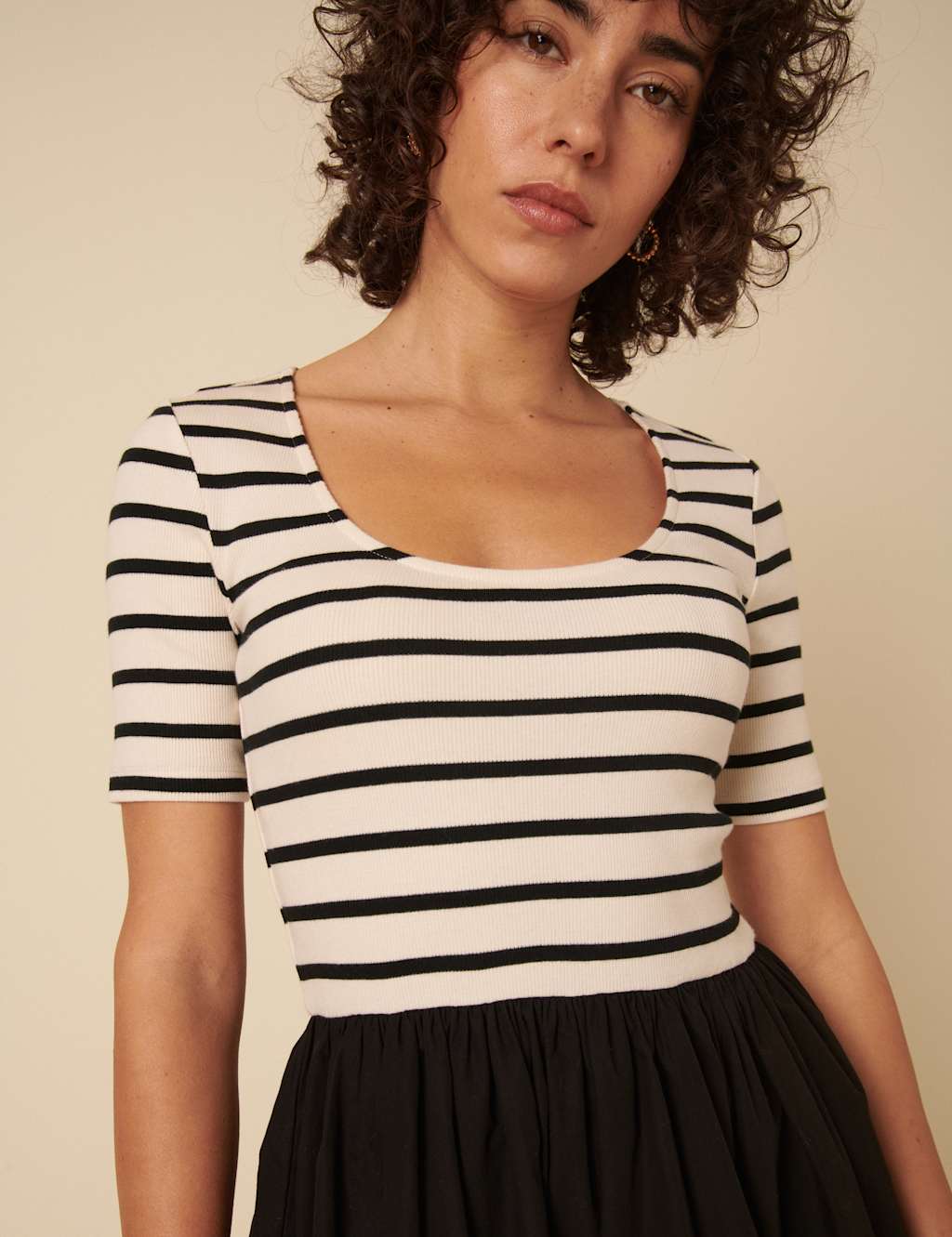 Cotton Rich Striped Midaxi T-Shirt Dress 4 of 5