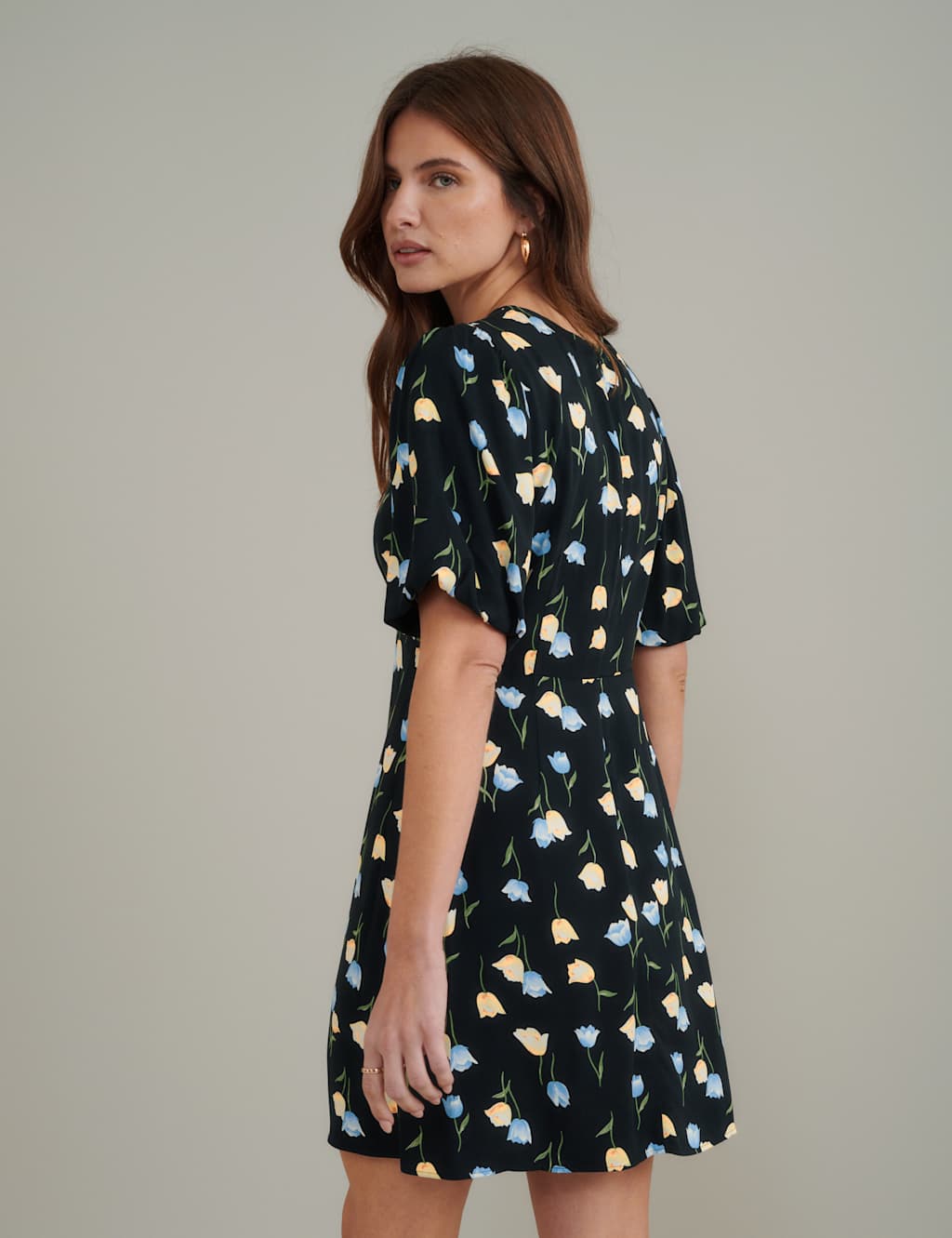 Floral Mini Tea Dress 3 of 6
