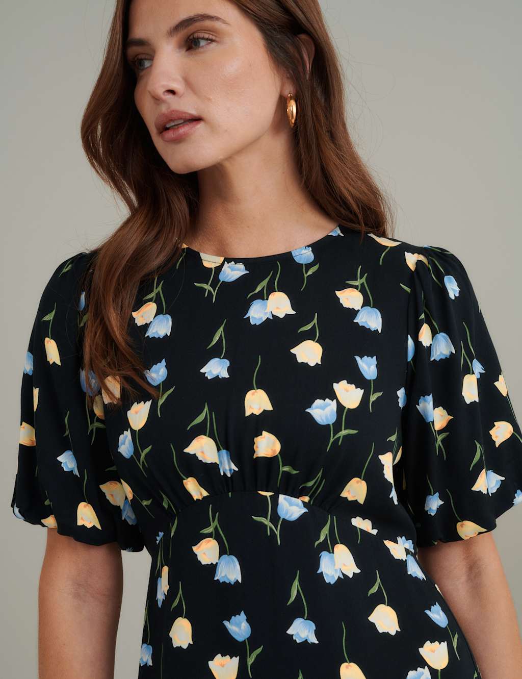 Floral Mini Tea Dress 4 of 6