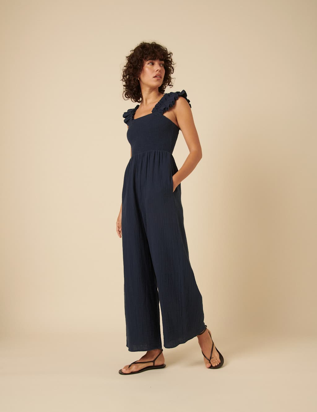 Pure Cotton Sleeveless Jumpsuit 2 of 4