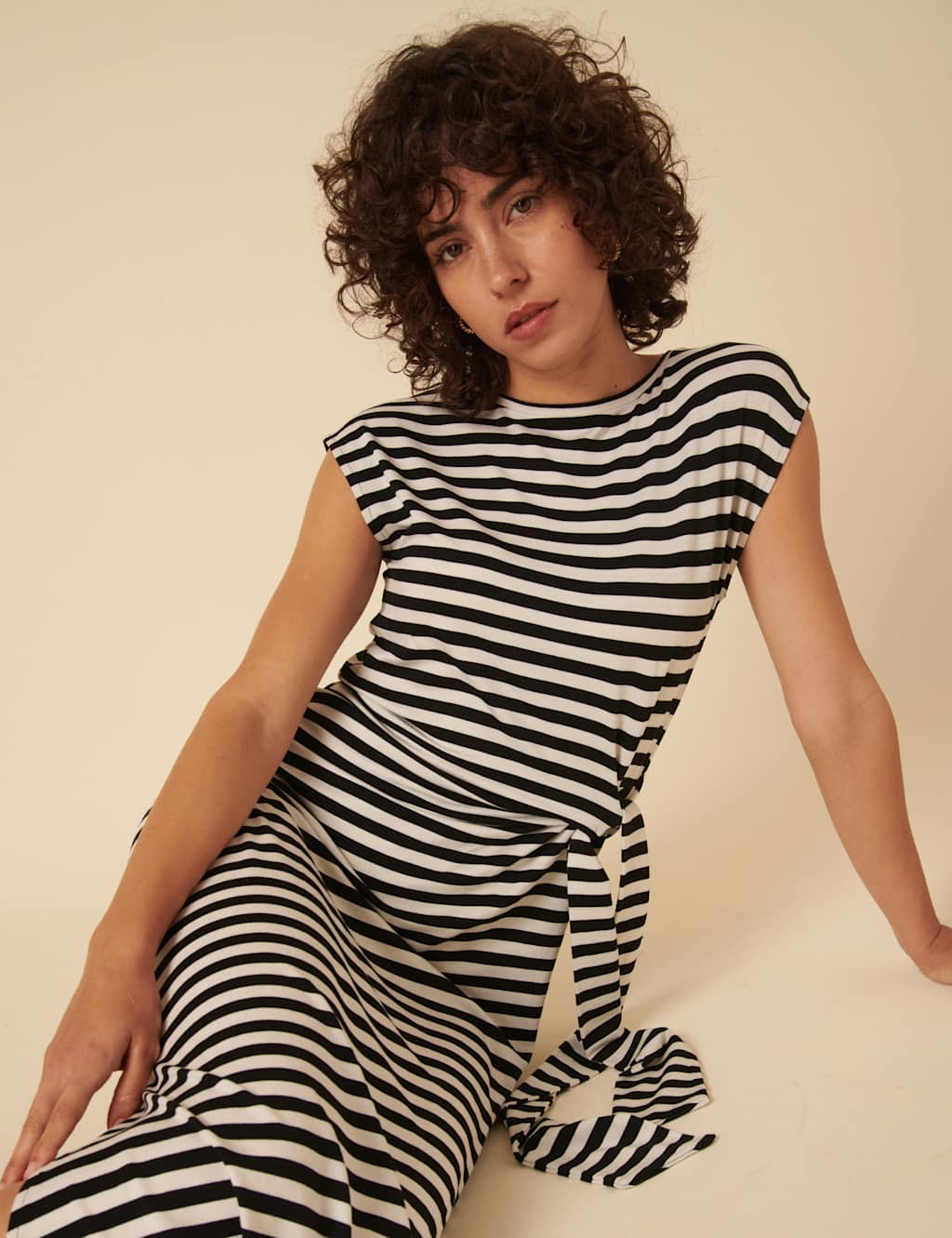 Striped Midaxi T-Shirt Dress 4 of 5
