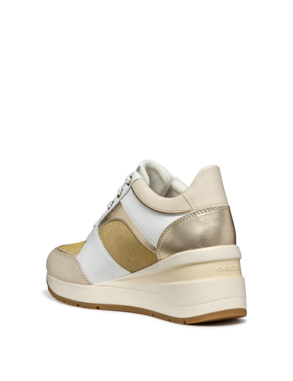 Leather Colour Block Wedge Trainers 5 of 10