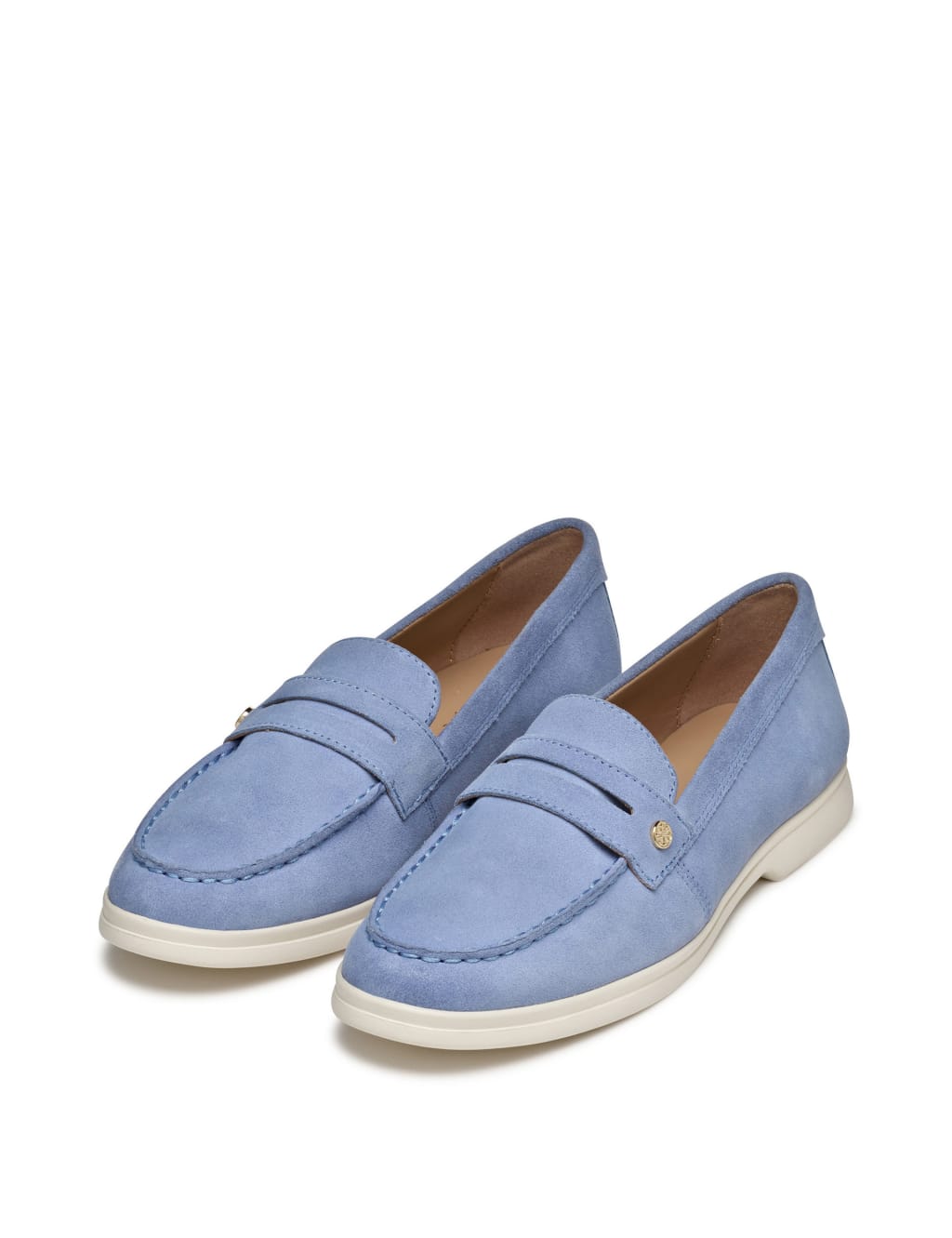 suede platform loafers