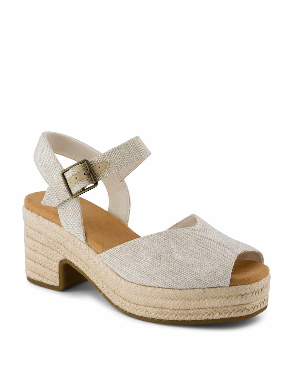 Ankle Strap Block Heel Peep Toe Sandals 4 of 9