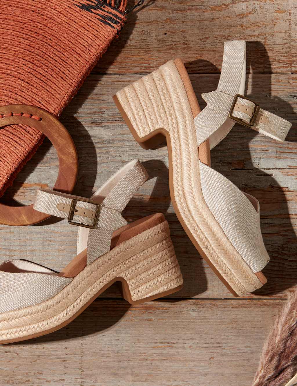 Ankle Strap Block Heel Peep Toe Sandals 6 of 9