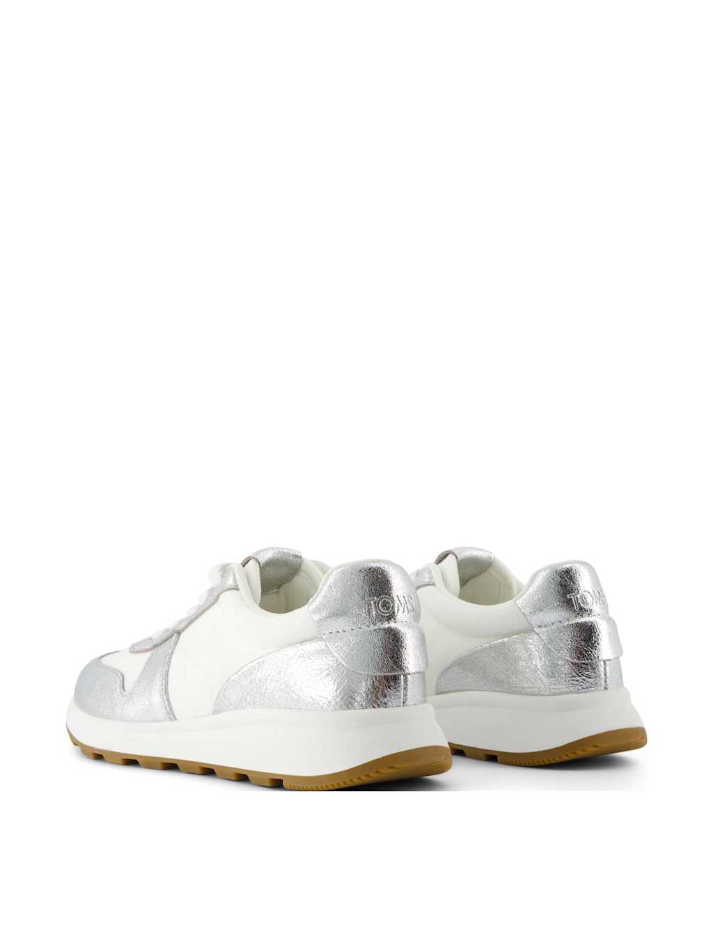 Leather Metallic Trainers 3 of 17