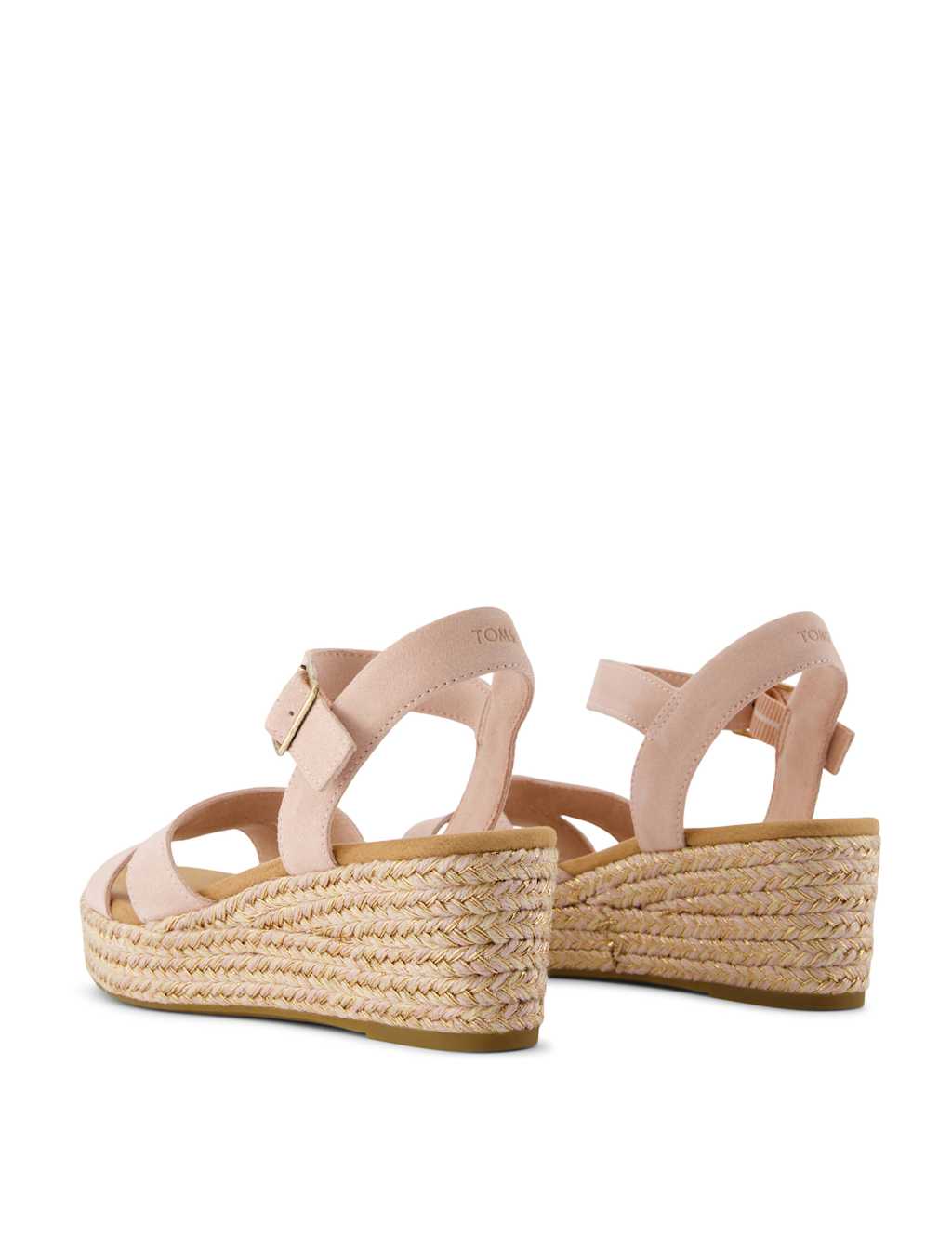 Leather Ankle Strap Wedge Espadrille Sandals 8 of 9