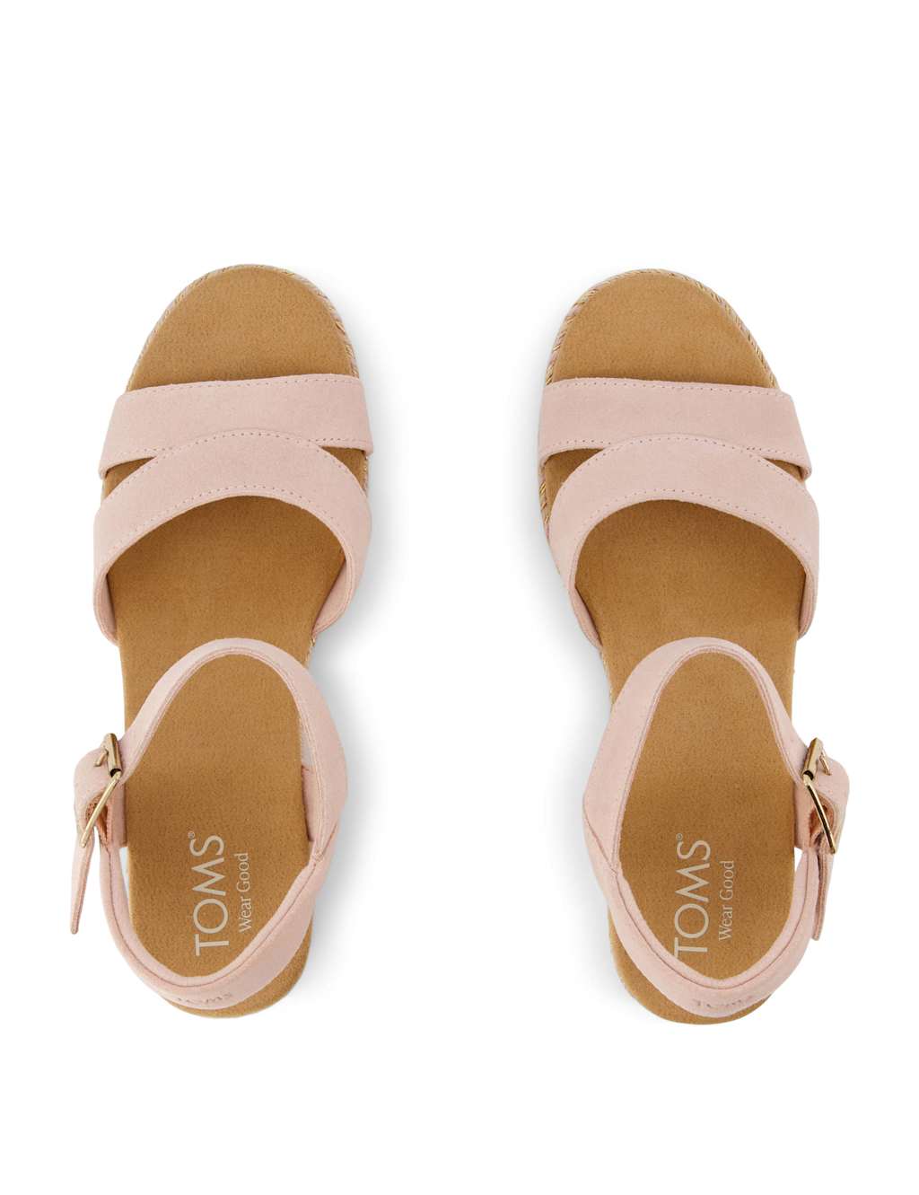 Leather Ankle Strap Wedge Espadrille Sandals 2 of 9