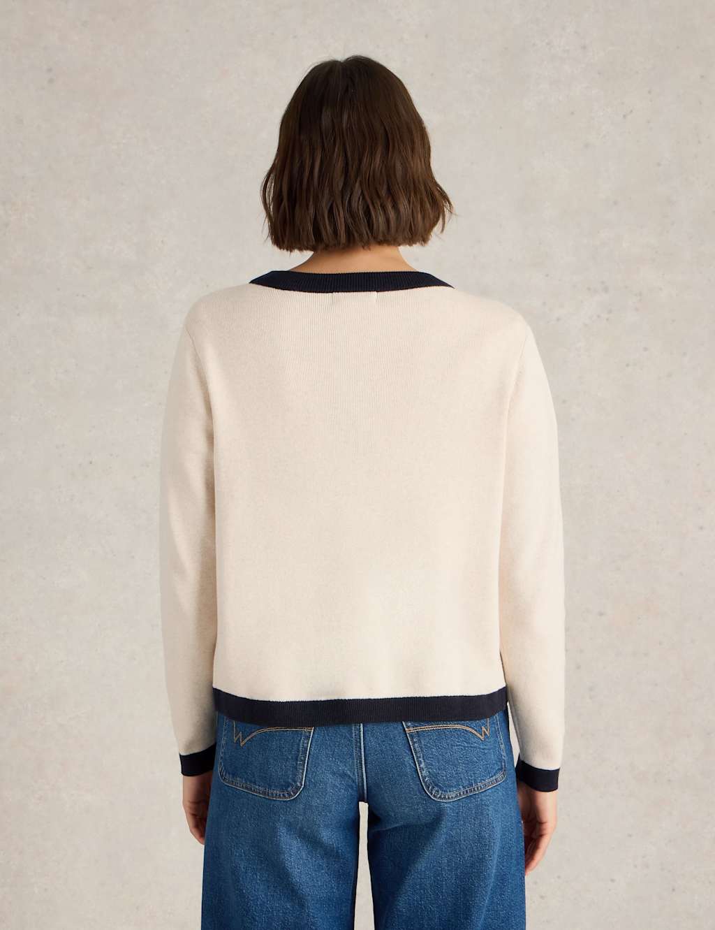Pure Cotton Crew Neck Button Front Cardigan 3 of 6