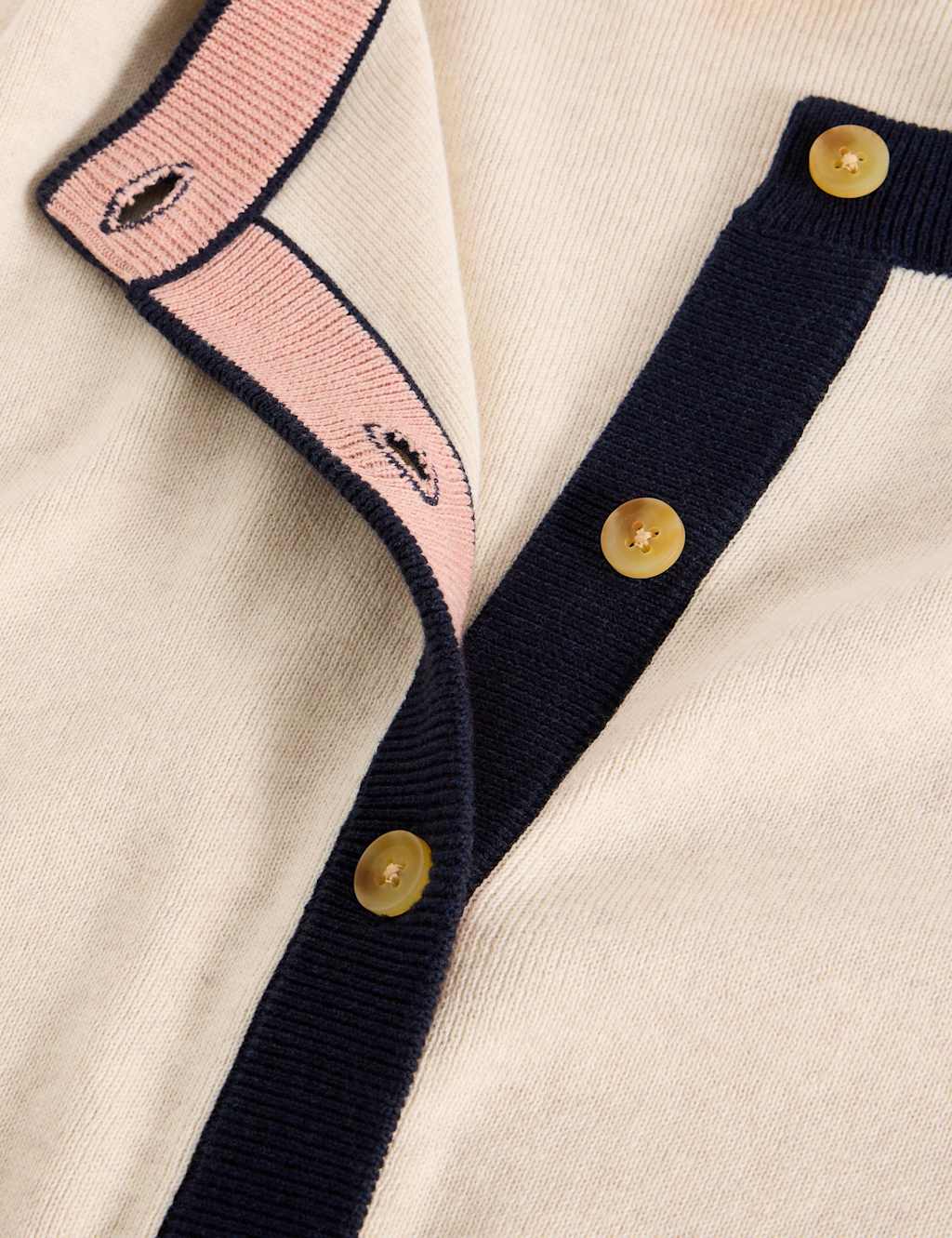 Pure Cotton Crew Neck Button Front Cardigan 6 of 6