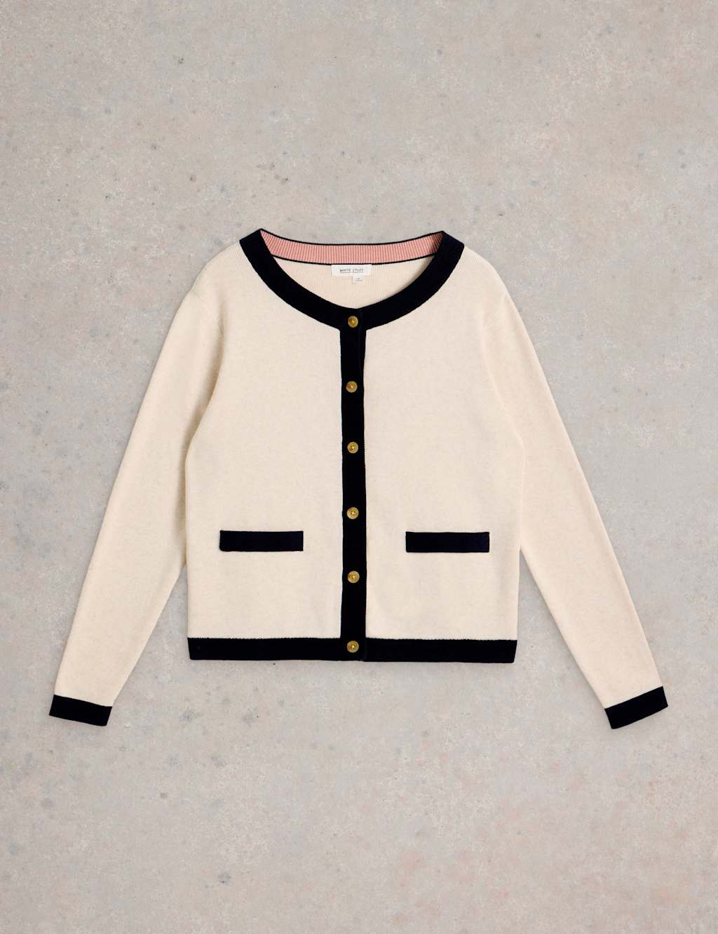 Pure Cotton Crew Neck Button Front Cardigan 2 of 6
