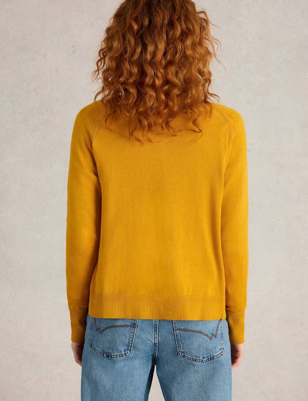 Pure Cotton Crew Neck Cardigan 4 of 6