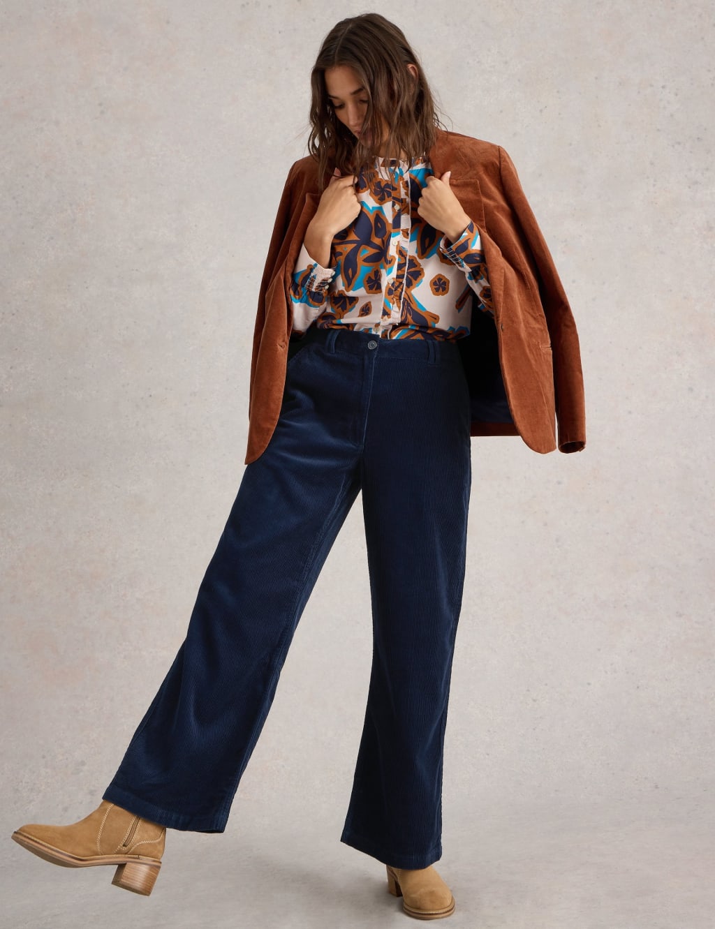 Cord Wide Leg Trousers 3 of 6