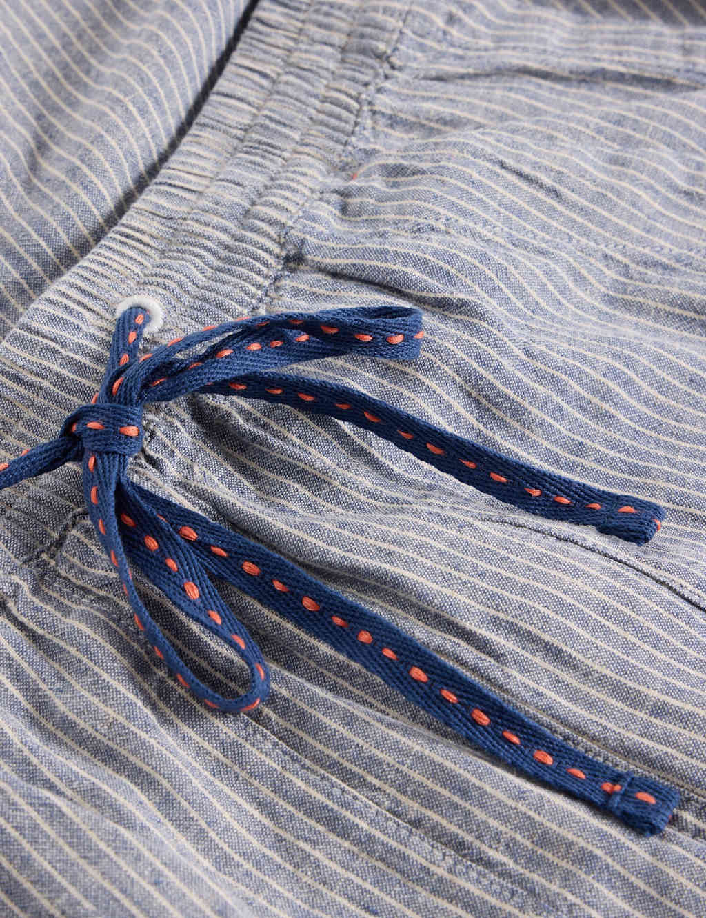 Linen Rich Striped Relaxed Trousers 6 of 6