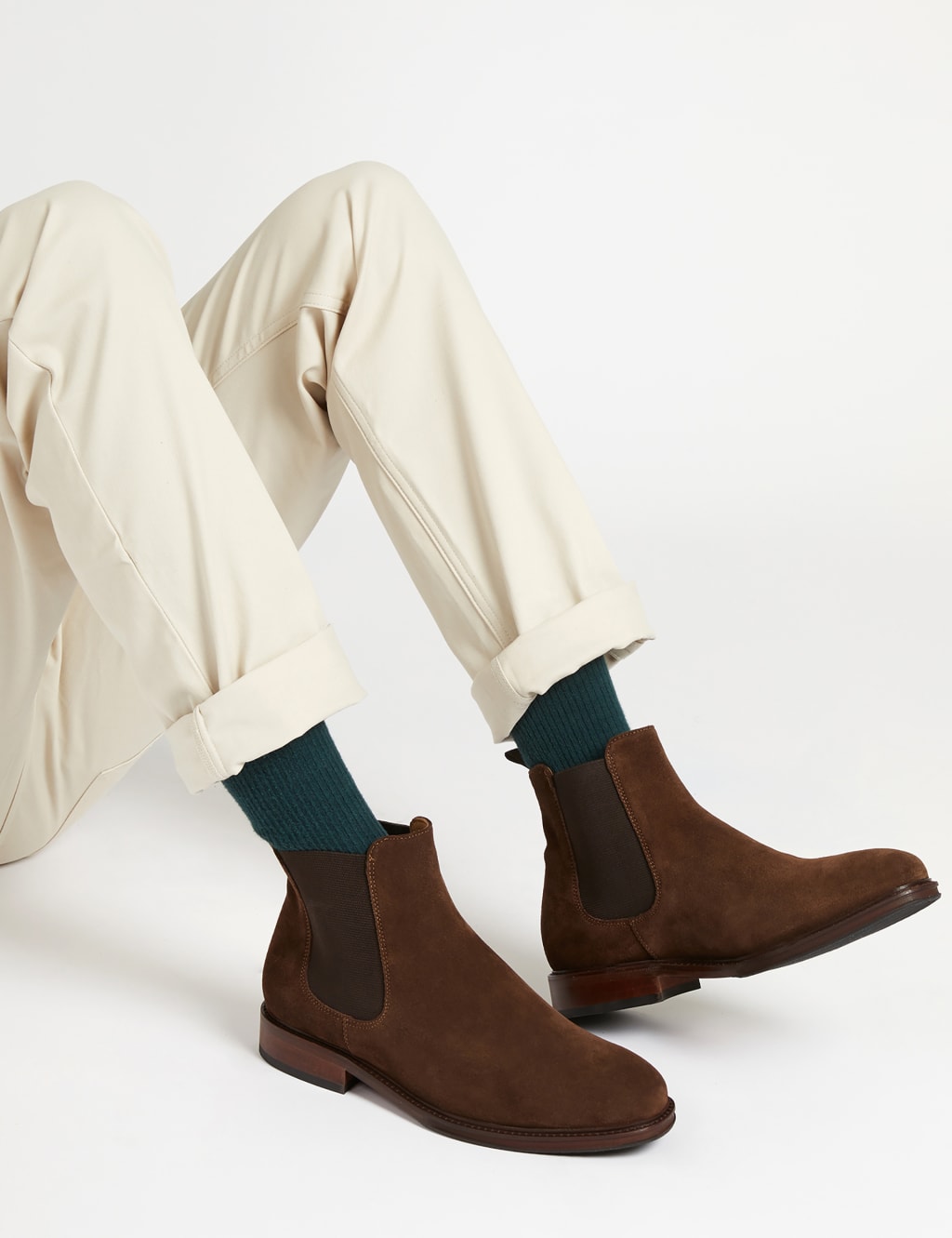 Leather Pull on Chelsea Boots
