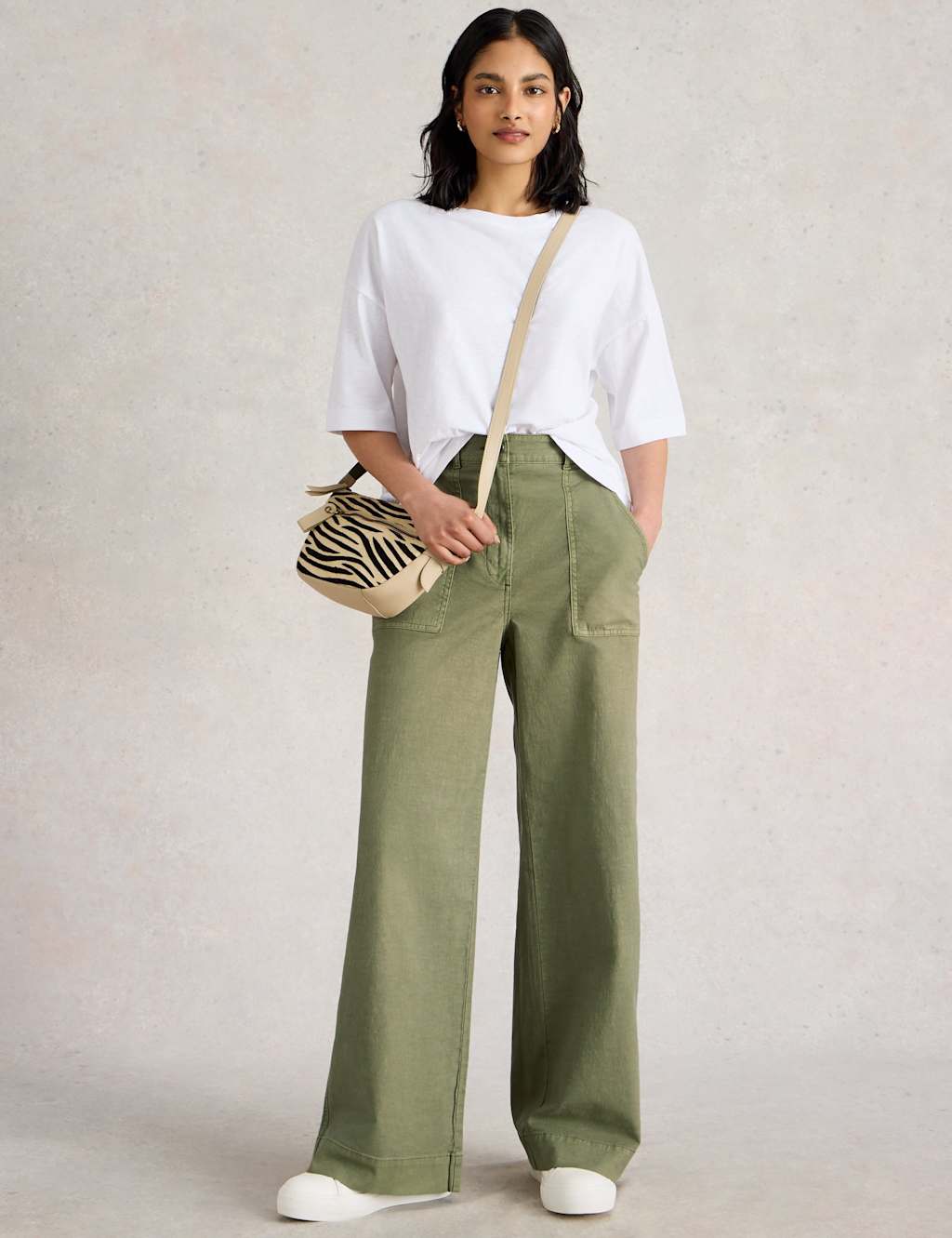 Cotton Rich Wide Leg Chinos 3 of 6