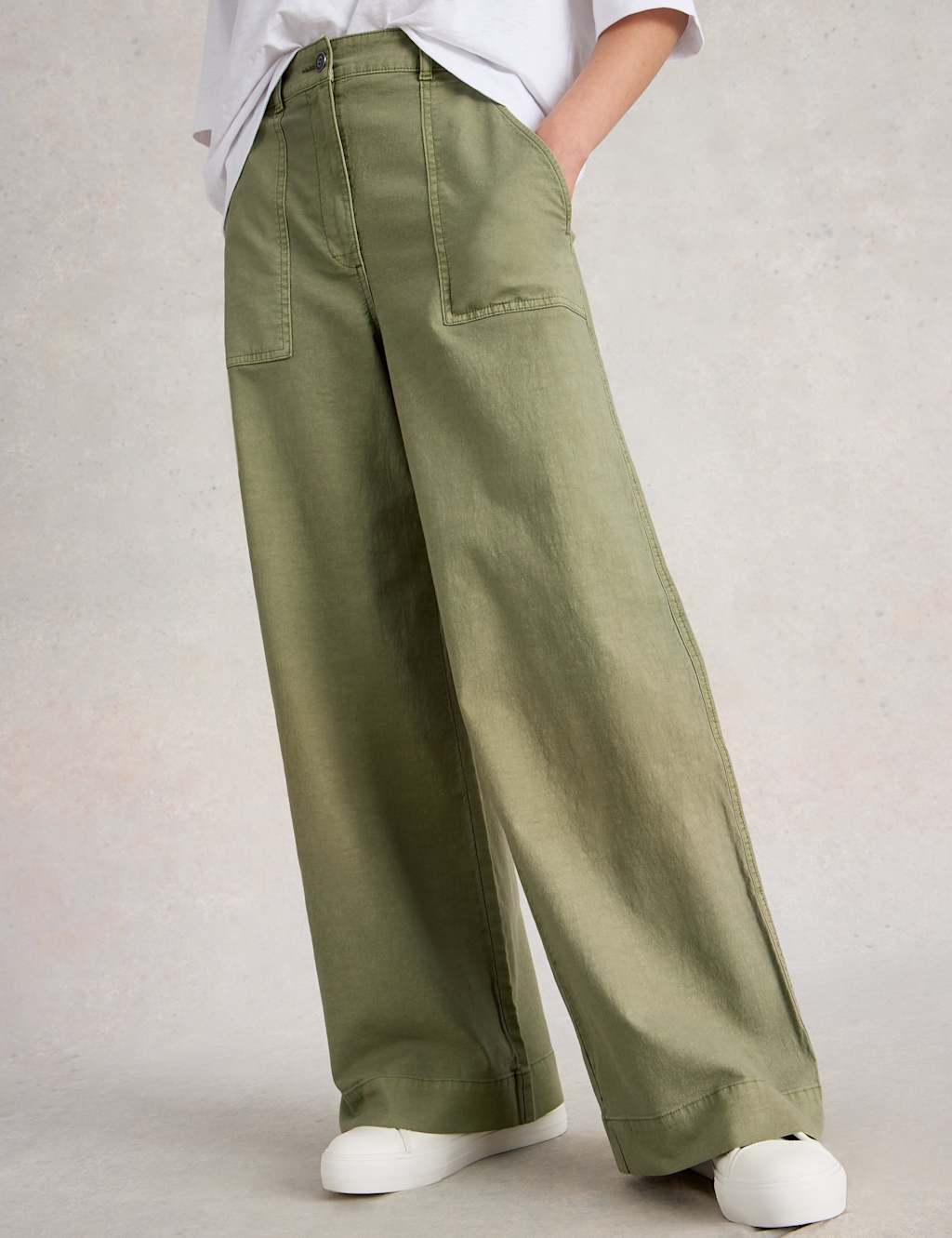 Cotton Rich Wide Leg Chinos 5 of 6