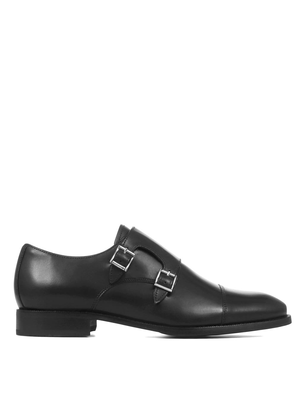 Leather Double Monk Strap Shoes 4 of 5
