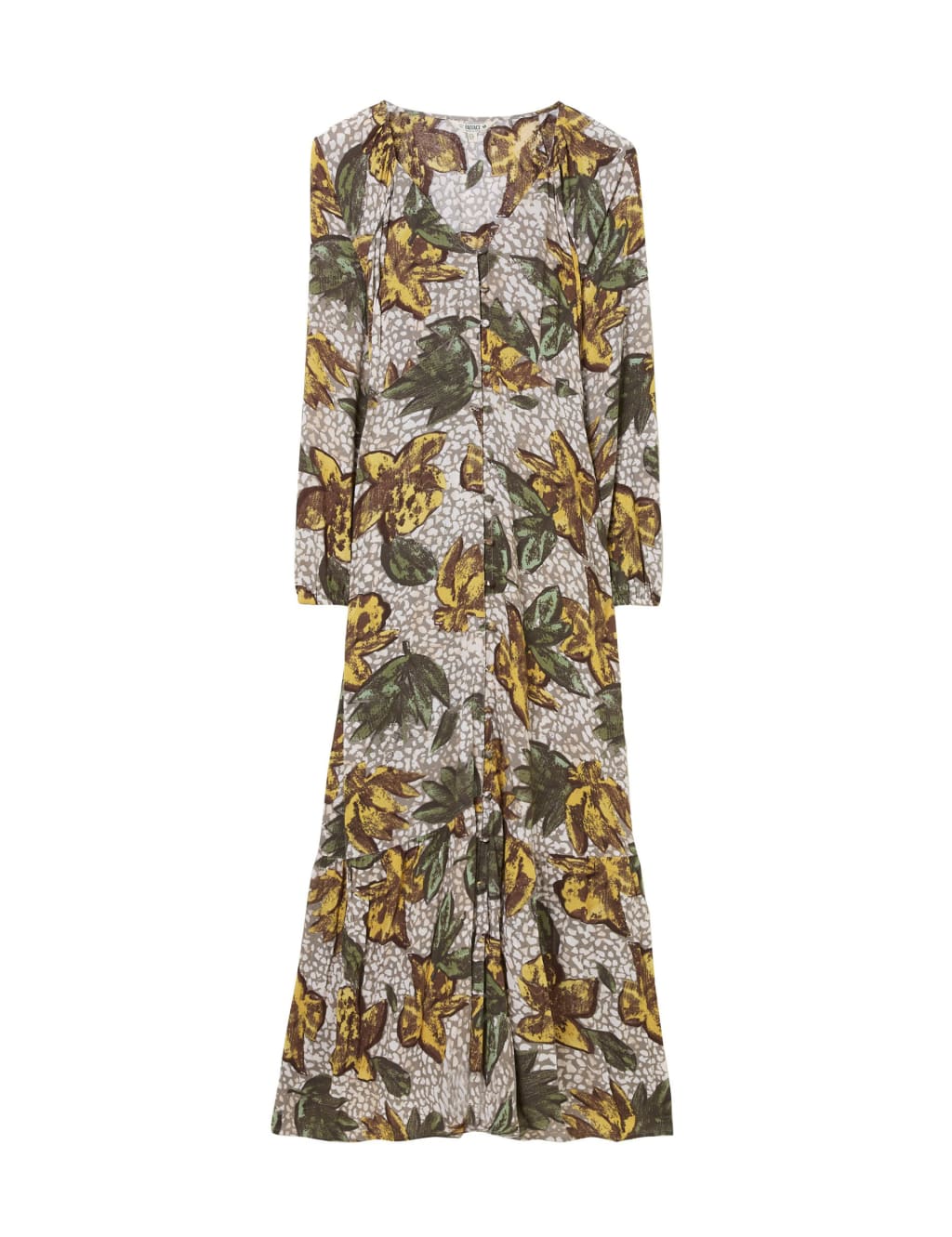 Pure Lyocell Floral V-Neck Maxi Tiered Dress 2 of 5