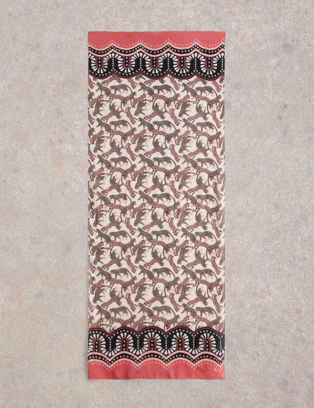 Woven Leopard Scarf 2 of 3